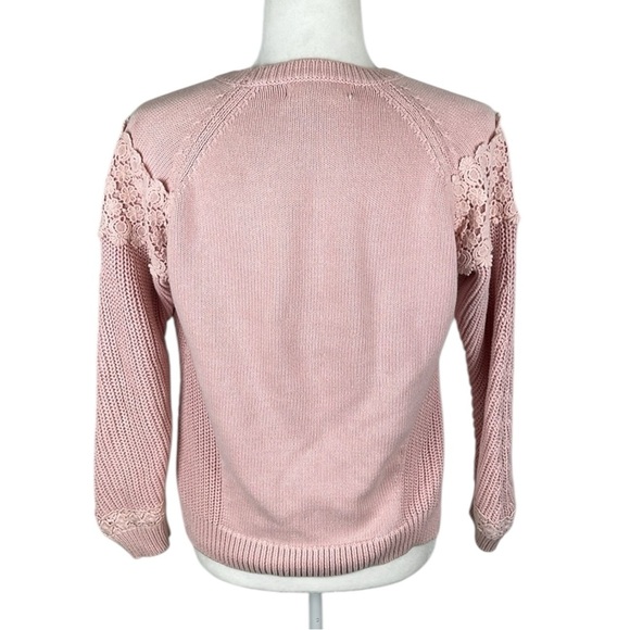 M&S Collection Light Pink Heavier Knit Pullover Sweater Size 8 (UK) - Picture 4 of 10